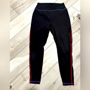 Buffbunny Legacy Leggings - Black with color stripes - PRIDE - XL